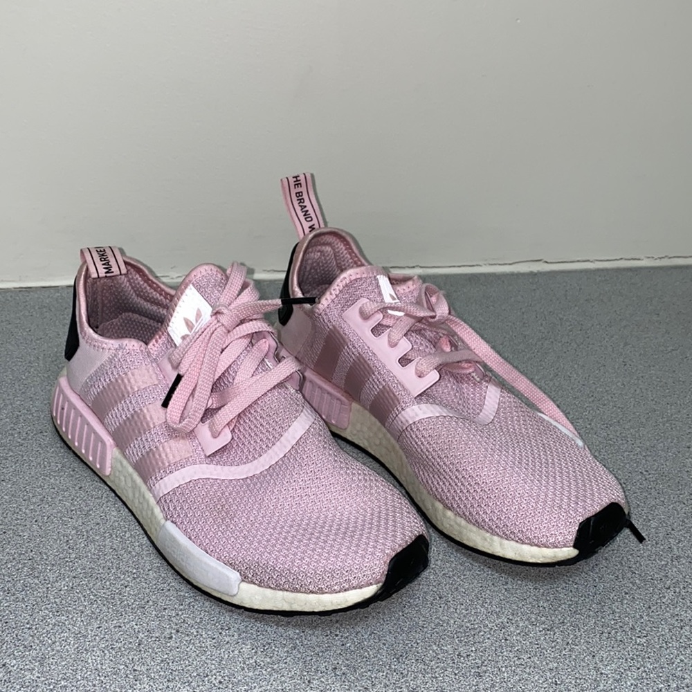 Pink adidas shoes